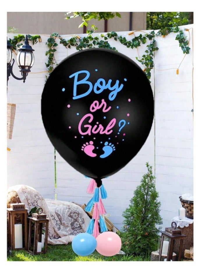 Gender Reveal Balloons, 36 Inch Boy or Girl Balloons Decoration  - Image 1