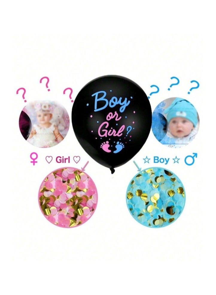 Gender Reveal Balloons, 36 Inch Boy or Girl Balloons Decoration  - Image 2