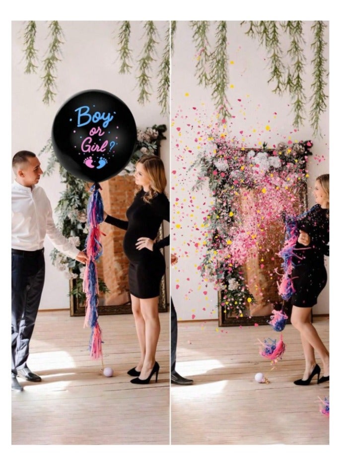 Gender Reveal Balloons, 36 Inch Boy or Girl Balloons Decoration  - Image 3