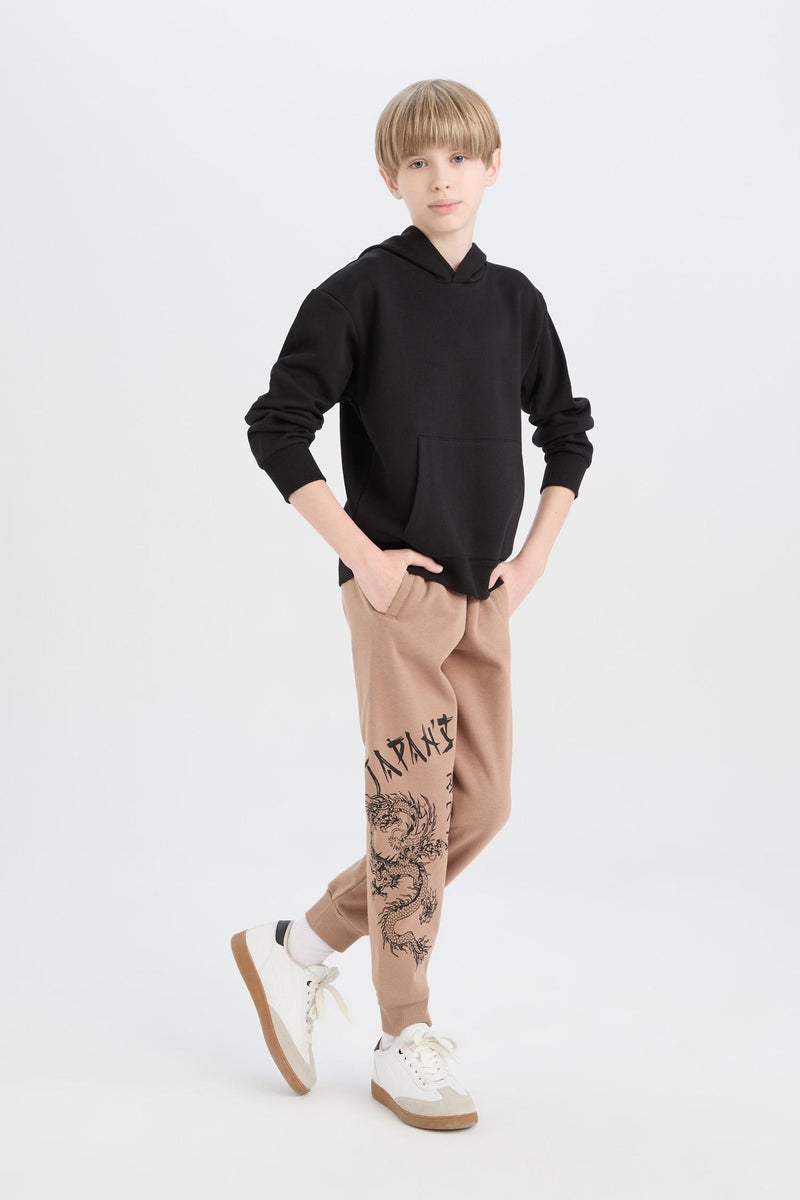 ديفاكتو بنطلون سويت بانتس اولادي جوجر قصة عادية ورجل مطاطي - Image 1