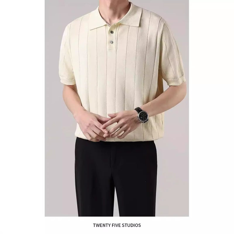 New Short-Sleeved T-Shirt Men'S Summer Korean-Style Trendy Simple Half-Sleeved Top Hong Kong-Style Loose Casual Trendy Brand T-Shirt - Image 5