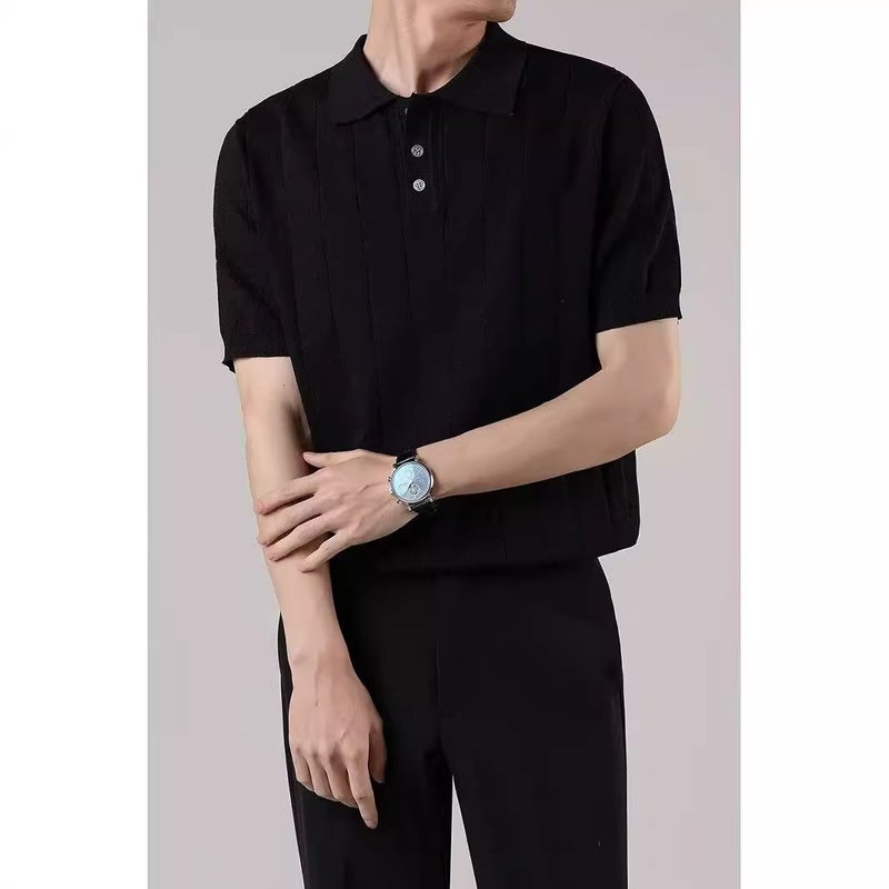 New Short-Sleeved T-Shirt Men'S Summer Korean-Style Trendy Simple Half-Sleeved Top Hong Kong-Style Loose Casual Trendy Brand T-Shirt - Image 3