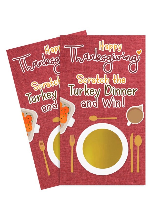 DISTINCTIVS DISTINCTIVS Thanksgiving Party Game, 30 Player Scratch Off Cards, Friendsgiving Party Games, Thanksgiving Games for Family  - Image 1