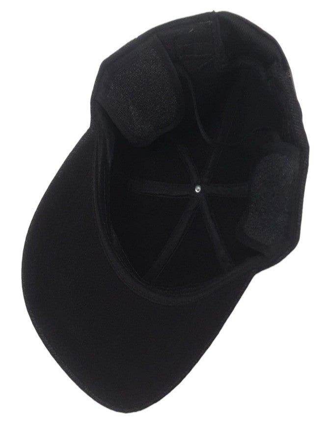 C Classic Unisex Winter Warm Baseball Cap with Foldable Ear Flap (Blue) - Image 5