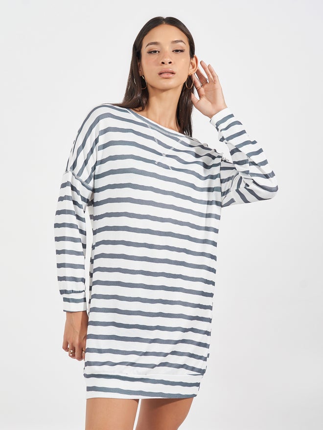 Striped T-Shirt Dress