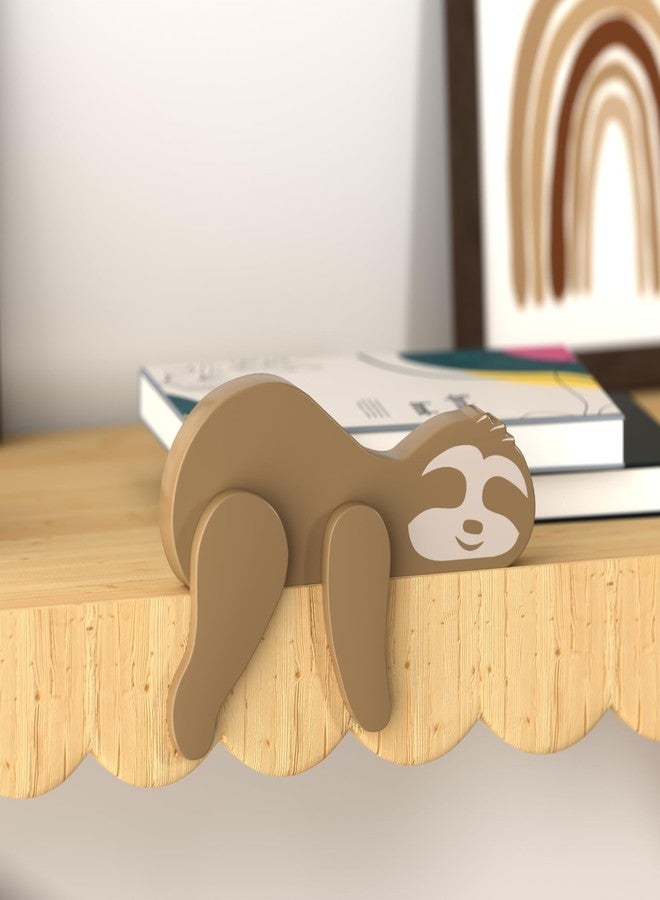 PUTSKA Woodland Nursery Decor - Wooden Animal for Baby Boy Nursery Decor, Forest Decoration for Room, Shelf, Bedroom (Sloth) - Image 4