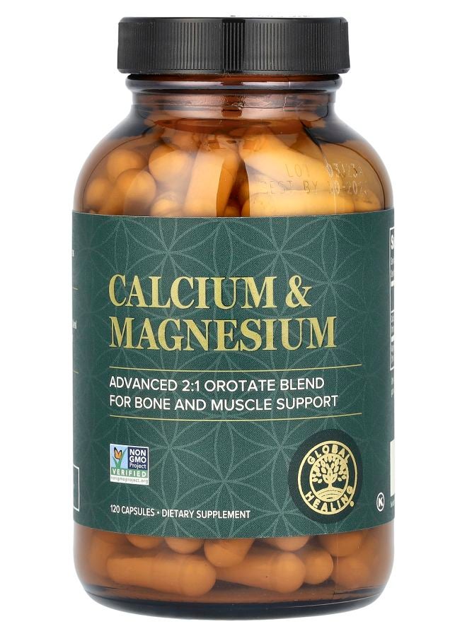 global healing center كالسيوم ومغنيسيوم 120 كبسولة