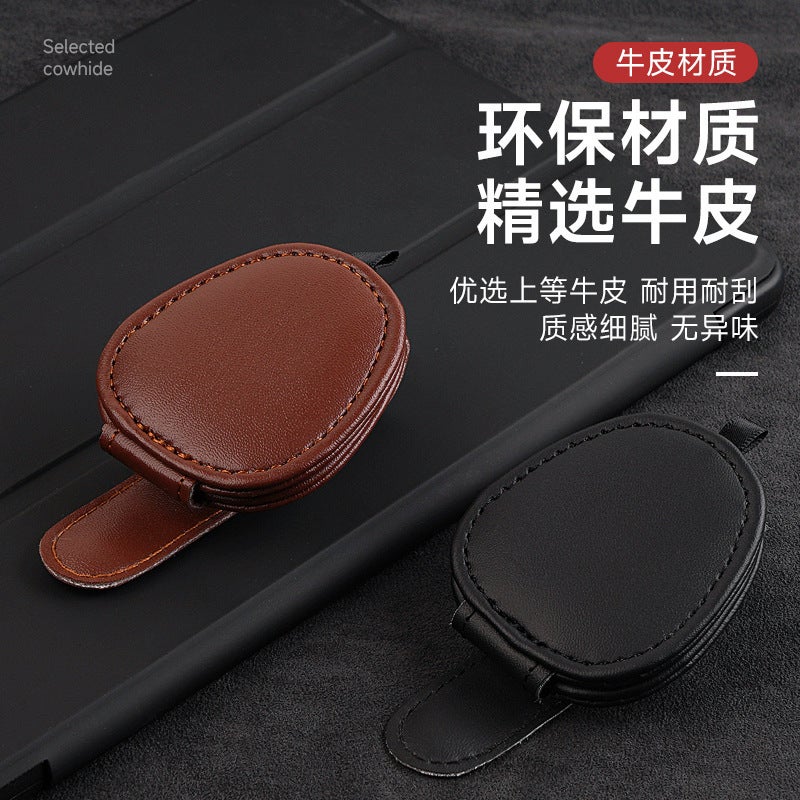 Car Glasses Holder Car Glasses Frame Sun Visor Storage Clip Magnetic Multi-Functional Sunglasses Bill Card - Image 4