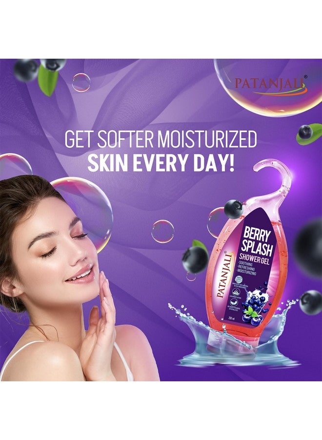 باتانجالي جل الاستحمام باتانجالي بيري سبلاش مع الصبار 250 مل (عبوة من 3 قطع)، لتنظيف منعش وترطيب البشرة بمكونات طبيعية - Image 5