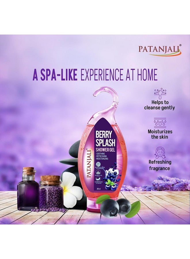 باتانجالي جل الاستحمام باتانجالي بيري سبلاش مع الصبار 250 مل (عبوة من 3 قطع)، لتنظيف منعش وترطيب البشرة بمكونات طبيعية - Image 3