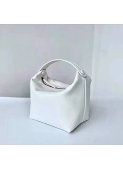The Row Leather Bento Box Satchel Womens Mini Bag White