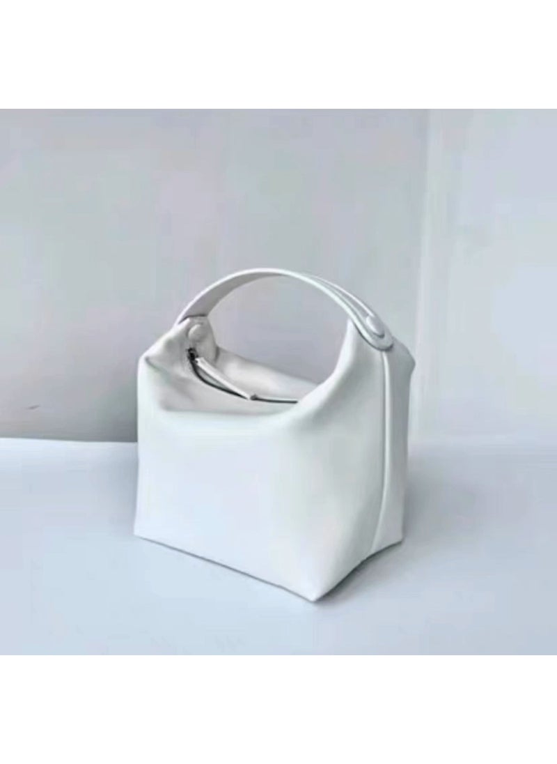 Generic - The Row Leather Bento Box Satchel Womens Mini Bag White - Image 1
