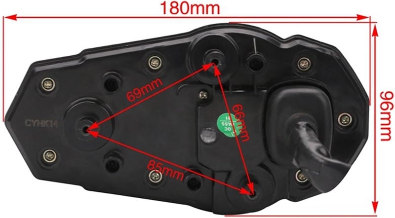 QASULER Motorcycle Speedometer with Backlight - Image 3