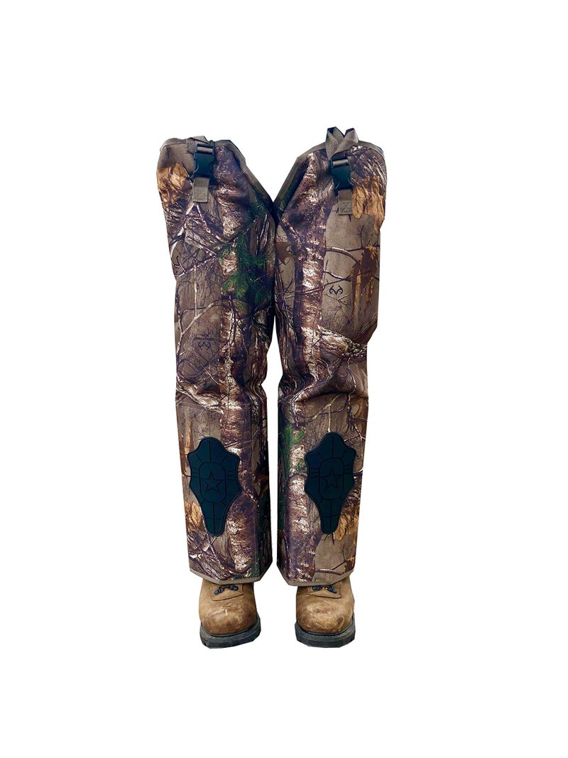 FORESTER Real Tree Snake Chaps - Hunting Guard Gear Realtree Chaps Camo Full Protection Snake Gaiters for Hiking Camouflage Chaps for Men Women Ankle Thigh Leg Guards for Bites Thorn Brush Womens Mens - Image 2