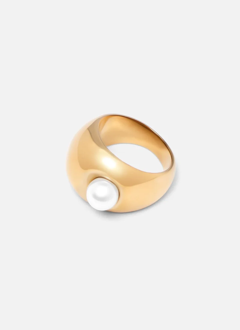Lichi  Puffy ring with large pearl for Women | Best Price UAE