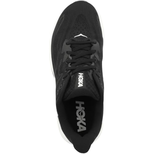Hoka Men's Clifton 10 Sneaker, Black/White - Image 2