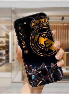 Protective Shockproof Case Cover For TECNO Spark 8C Real Madrid Bellingham champion design Drawing