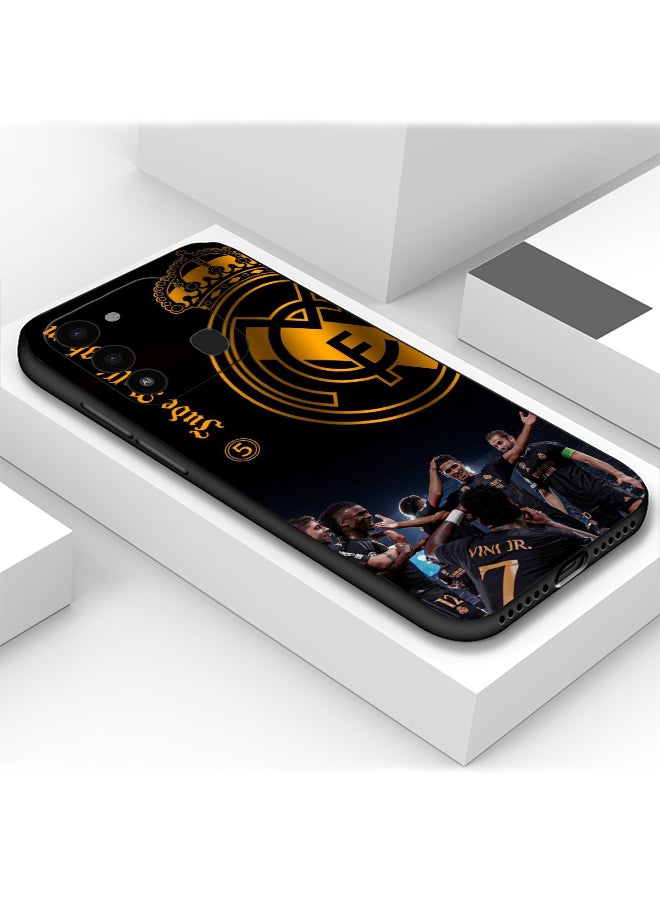 Generic - Protective Shockproof Case Cover For TECNO Spark 8C Real Madrid Bellingham champion design Drawing - Image 1