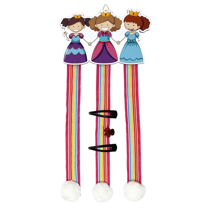 The Rosette Imprint Hair Clip Organizer Princess Design Hanger for Girls and Women - Image 2