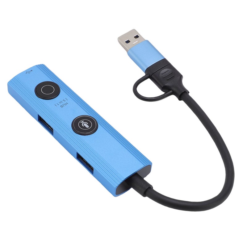 AI Voice USB Hub: 5 In 1 Aluminum Alloy Docking Station With 5Gbps USB 3.0 Port - No-Cost AI Tools & 60-Language Translation - For Remote Workers, Students And Digital Nomads - Image 2