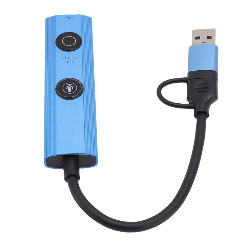 AI Voice USB Hub: 5 In 1 Aluminum Alloy Docking Station With 5Gbps USB 3.0 Port - No-Cost AI Tools & 60-Language Translation - For Remote Workers, Students And Digital Nomads - Image 3