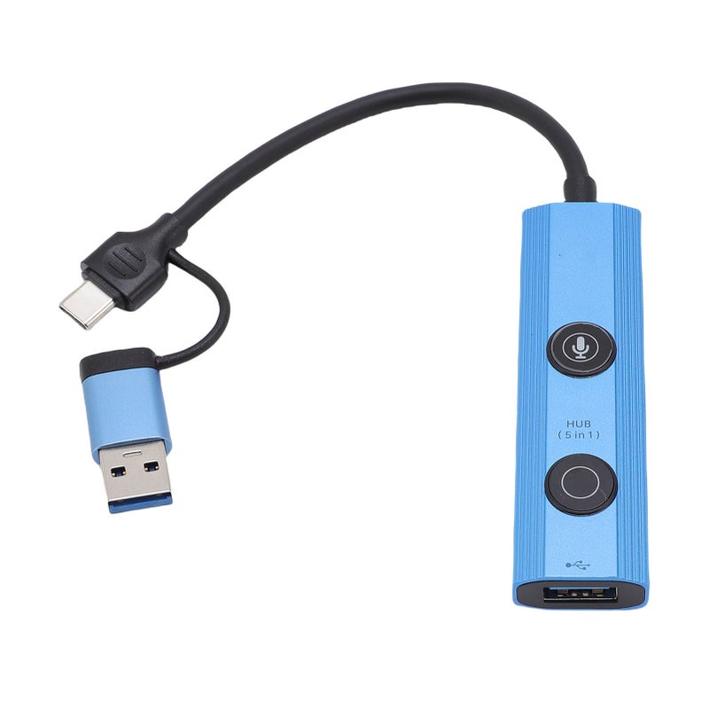 AI Voice USB Hub: 5 In 1 Aluminum Alloy Docking Station With 5Gbps USB 3.0 Port - No-Cost AI Tools & 60-Language Translation - For Remote Workers, Students And Digital Nomads - Image 1