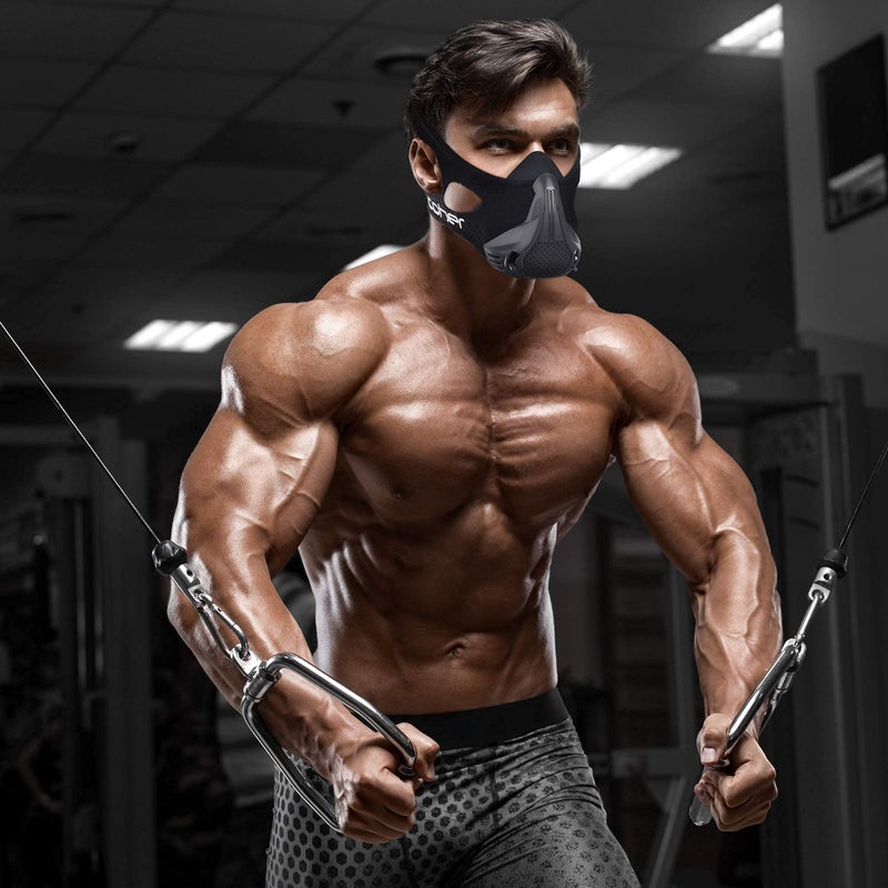 coher Workout Mask Breathing Mask for Men and Women - Adjustable Resistance Levels - Increase Lung Capacity and Endurance - Ideal for Jogging, Sports, Cycling, Fitness - Image 3