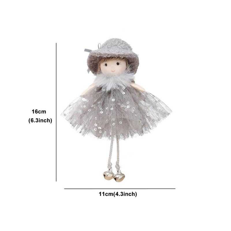 فزبنسركو FZBNSRKO 3PCS Angel Doll Pendants Angel Doll Pendant Doll Doll Hanging Angel لعيد الميلاد يوم عيد ميلاد حفل زفاف عيد الحب عيد الحب (لون عشوائي) - Image 2