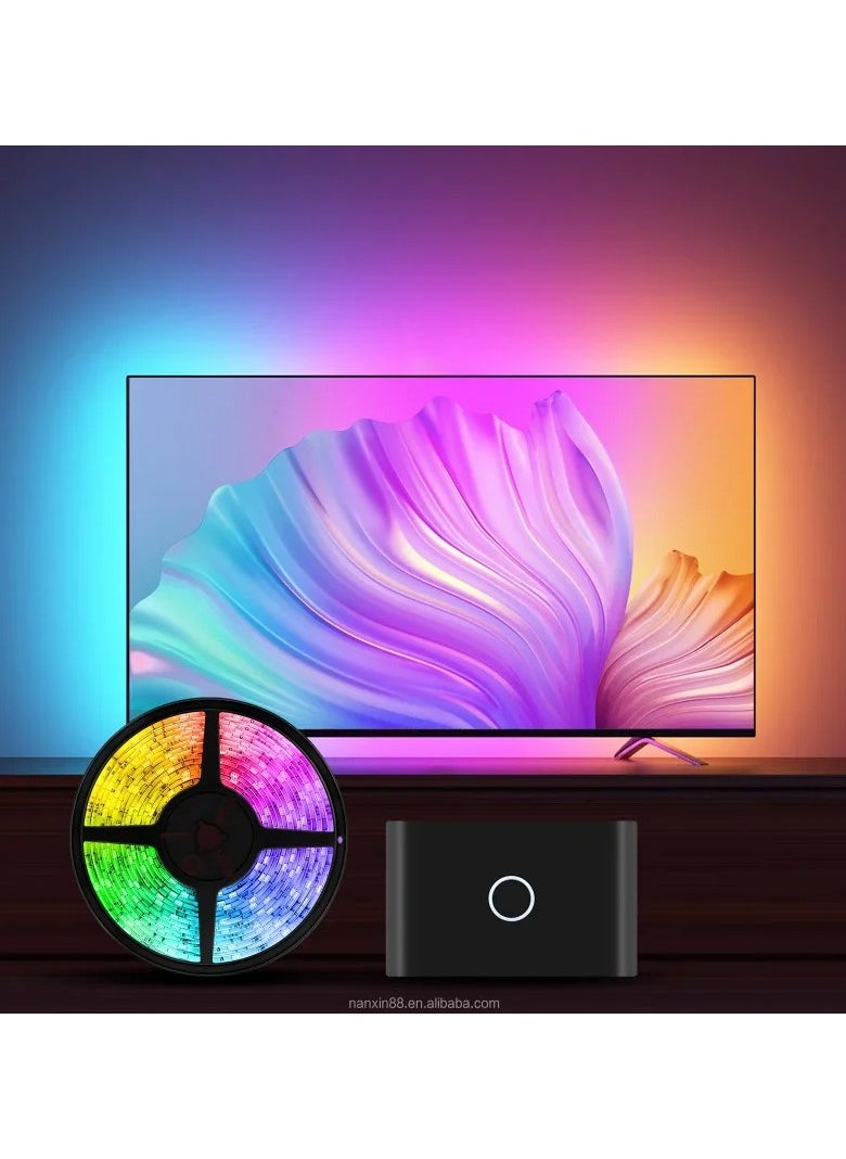 Generic - 2023 Hot Sale LED Backlight For TV HDMI Sycn Box Music Sync Screen Smart Strip Light Works With Alexa And Google Assistant - Image 1
