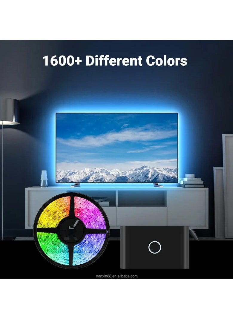 Generic - 2023 Hot Sale LED Backlight For TV HDMI Sycn Box Music Sync Screen Smart Strip Light Works With Alexa And Google Assistant - Image 1