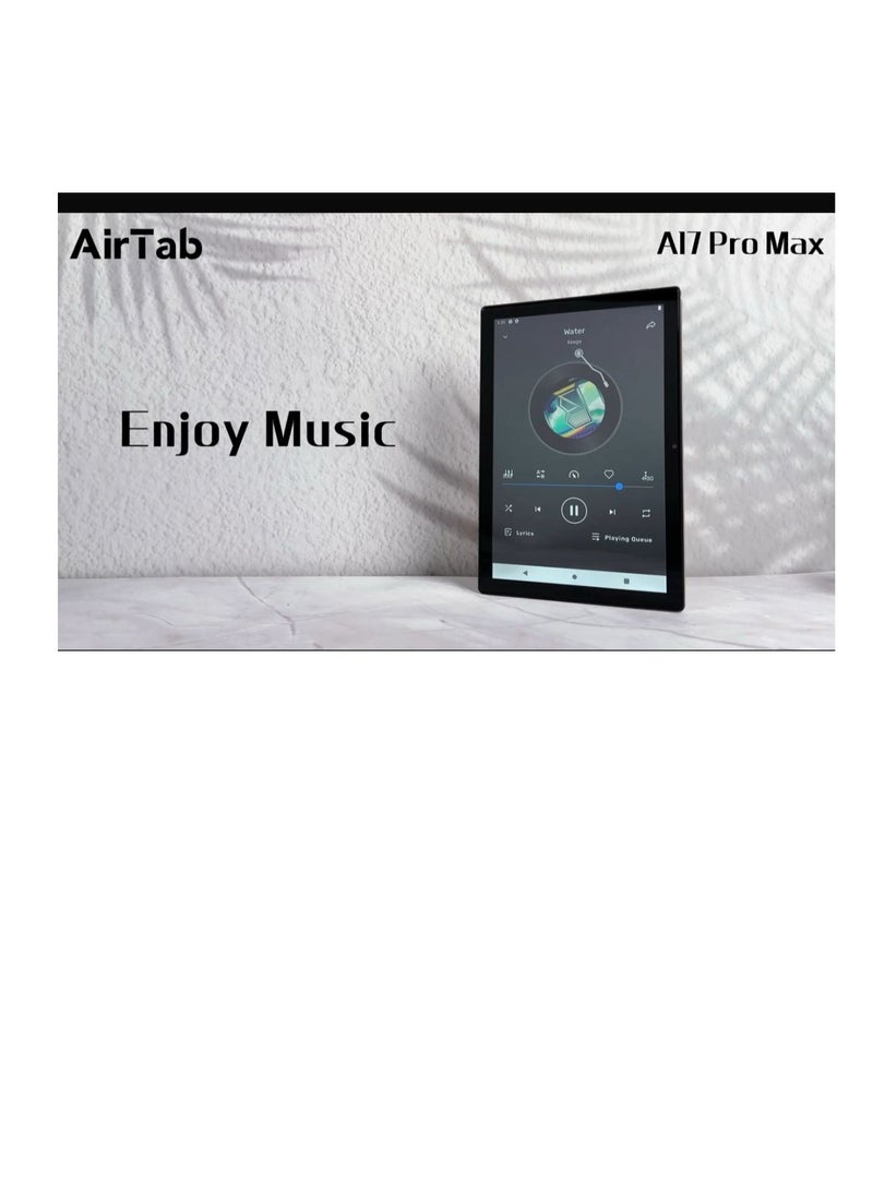 AirTab 10.1-Inch Smart Tablet A17 PRO MAX Android 13 Tablet With 1TB Storage and 16GB RAM Quad Core Wi-Fi LTE Dual Sim with Touch Pen and Keyboard - SILVER  - Image 2