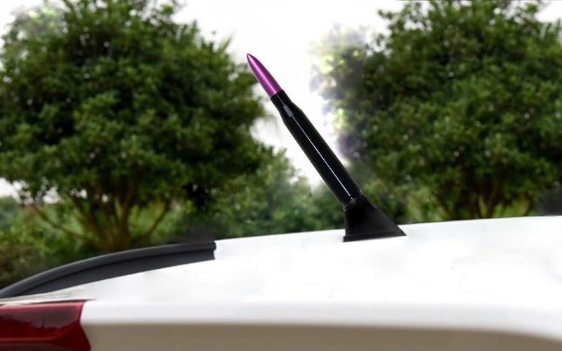 VIGOLU Bullet Antenna can Replace Most Models of car refit car Decoration roof Antenna (Purple) Wear resistant - Image 1