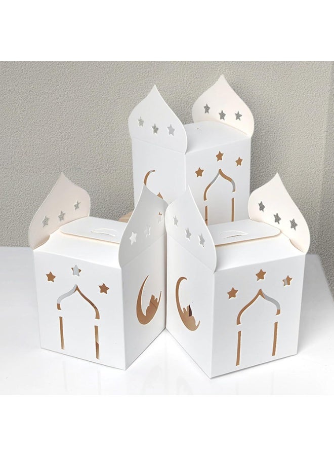 10 قطعة من علب الهدايا، صناديق توزيعات قابلة لإعادة الاستخدام، مناسبة لتغليف الشموع العطرية وحلويات وهدايا العيد - Image 3