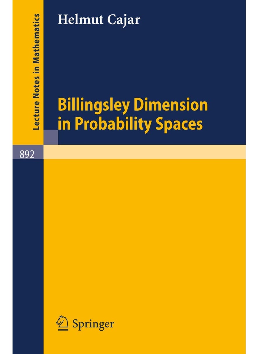 Billingsley Dimension in Probability Spaces 