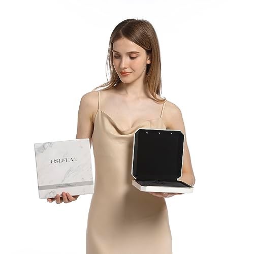 HSLFUAI Necklace Box with Led,Jewelry Box for Necklace, Large Necklace Box,Jewelry Gift Box for Wedding, Birthday, Valentine' Day, Mother'S Day, Christmas,Black Velvet Interior Necklace Organizer - Image 2