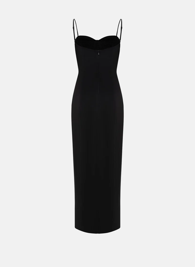 Lichi  Maxi bodycon dress with thin straps for Women | Best Price UAE