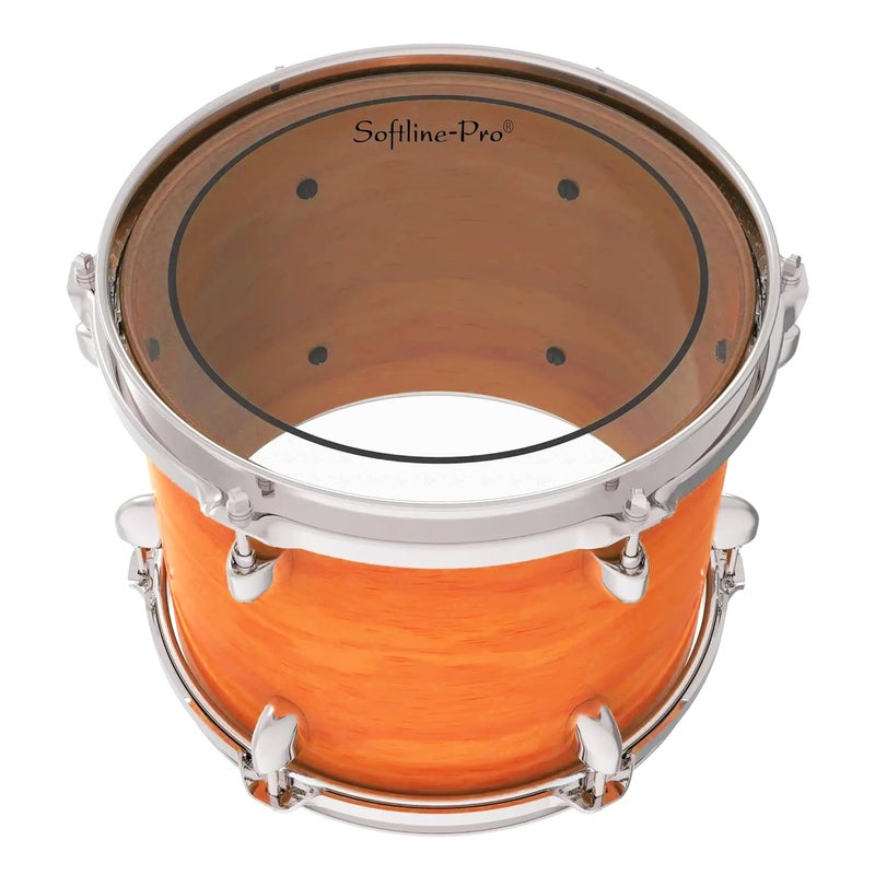 Softline Pro SP DHM 216C Clear Floor Tom Drum Head/Skin, 16" 2 Plies 1.8 Mil Mylar Material (16" Clear -2 Plies) - Image 2