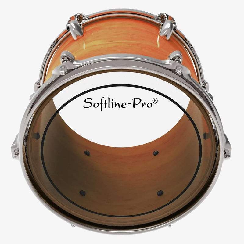 Softline Pro SP DHM 216C Clear Floor Tom Drum Head/Skin, 16" 2 Plies 1.8 Mil Mylar Material (16" Clear -2 Plies) - Image 4