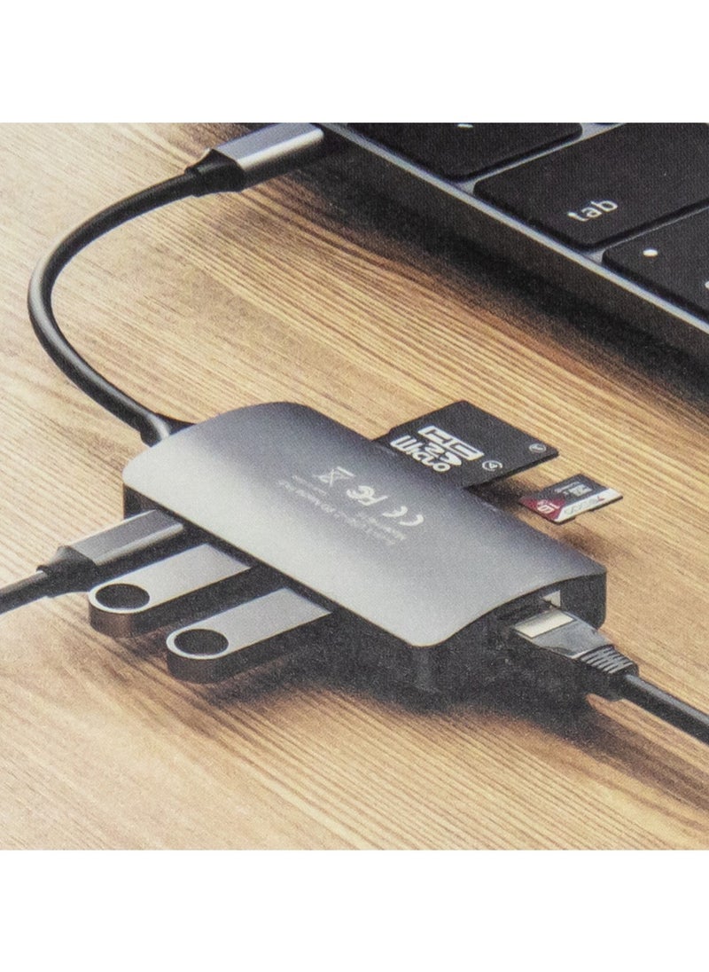6 in 1 USB C to Multiport Adapter/HUB