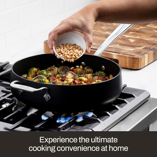 All-Clad HA1 Expert Hard Anodized Nonstick Stock Pot with Lid (4 Qt) For Pasta, Soup, Dishwasher-Safe, Oven-Safe Up to 500°F Compatible with All Stovetops (Gas, Electric & Induction) - Black - Image 4