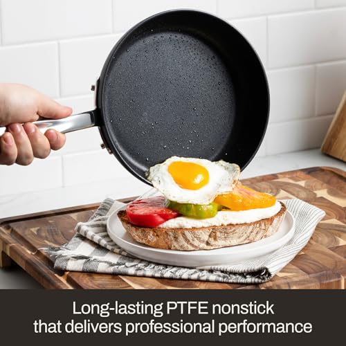 All-Clad HA1 Expert Hard Anodized Nonstick Stock Pot with Lid (4 Qt) For Pasta, Soup, Dishwasher-Safe, Oven-Safe Up to 500°F Compatible with All Stovetops (Gas, Electric & Induction) - Black - Image 5
