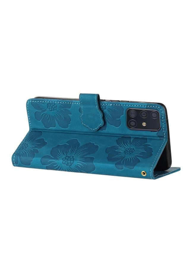 اس-توب جراب لهاتف Samsung Galaxy A71 4G مصنوع من الجلد بنقشة زهور - Image 5