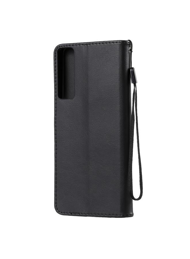 S-TOP Case For LG Stylo 7 5G / 4G Solid Color Horizontal Flip Protective Leather Case with Holder & Card Slots & Wallet & Photo Frame & Lanyard - Image 3