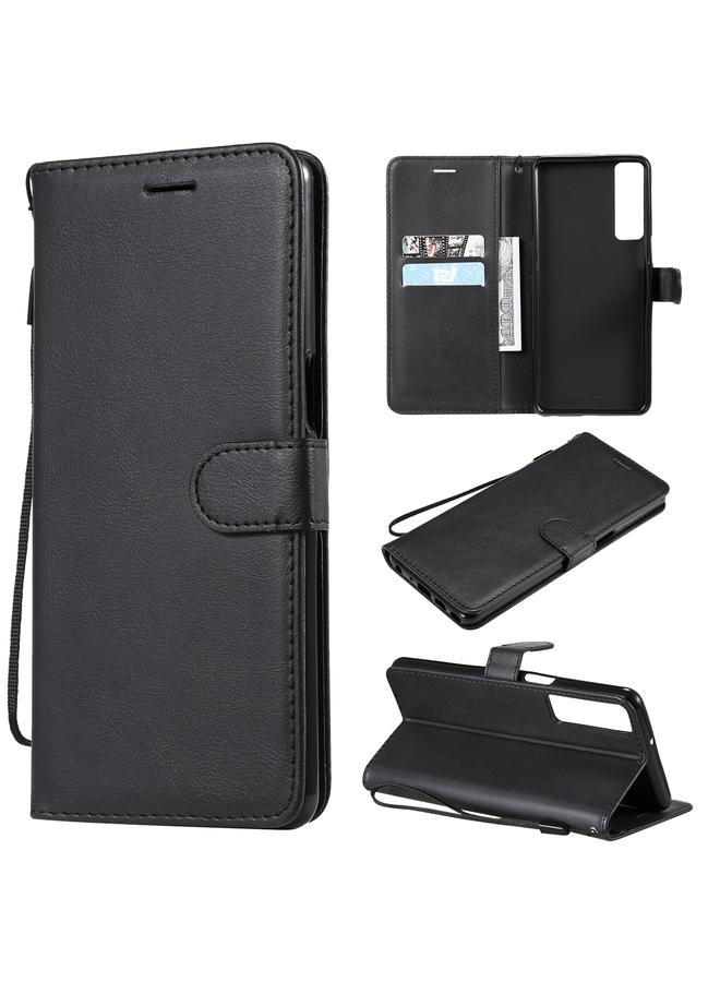 S-TOP Case For LG Stylo 7 5G / 4G Solid Color Horizontal Flip Protective Leather Case with Holder & Card Slots & Wallet & Photo Frame & Lanyard - Image 1