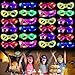 M.best 24pcs LED Light Up Glasses for Kids Glow in The Dark Party Favors 6 Shapes Flashing Glow Eyewear for Boys Girls Birthday Gifts Goodie Bag Christmas Stocking Stuffers Treasure Box Classroom Prizes - Image 2