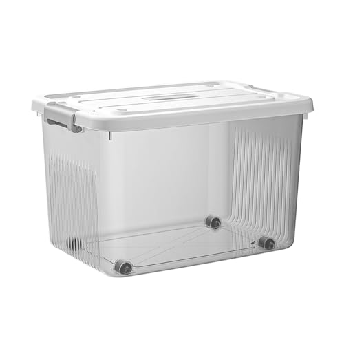 KREPS Clear Plastic Storage Box/Bins, Container with Latches and Lid, Stackable Storage, Heavy Duty Material (NO.4-18 X 12.5 X 9.5 INCH, PACK OF - 1) - Image 1
