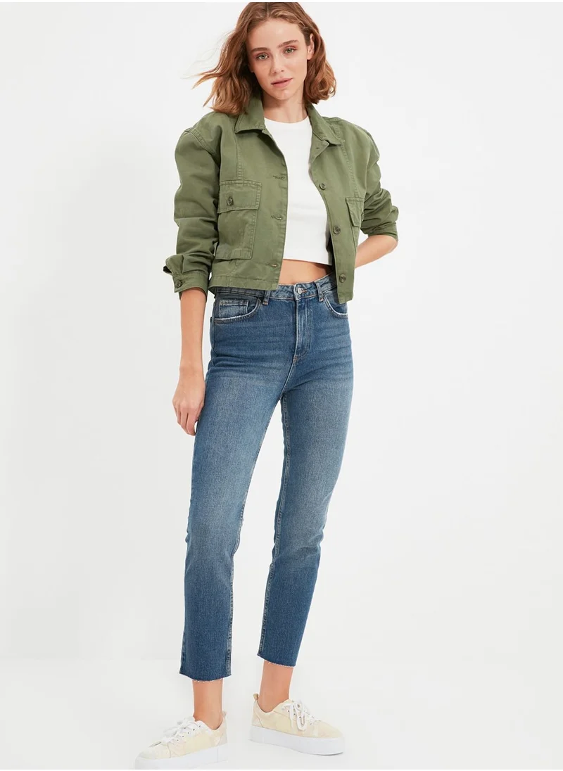 trendyol High Waist Straight Jeans
