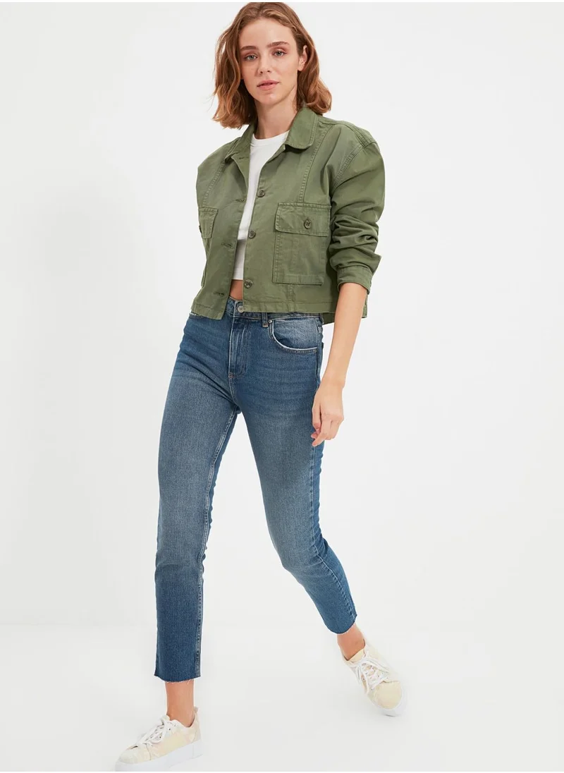trendyol High Waist Straight Jeans