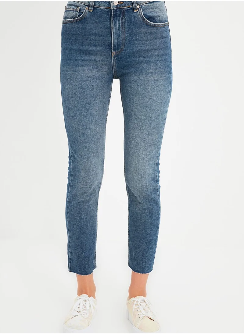 trendyol High Waist Straight Jeans