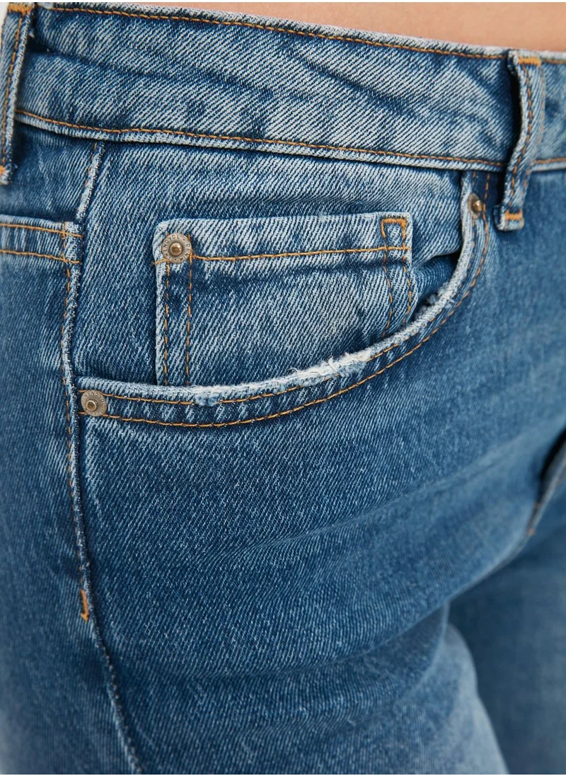 trendyol High Waist Straight Jeans